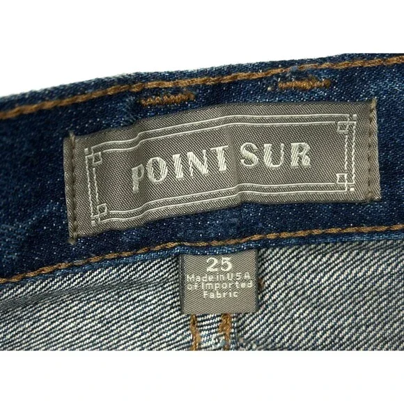 Point Sur Boyfriend Jeans Womens 25 Button Fly Selvedge Denim Straight J Crew - Picture 11 of 12